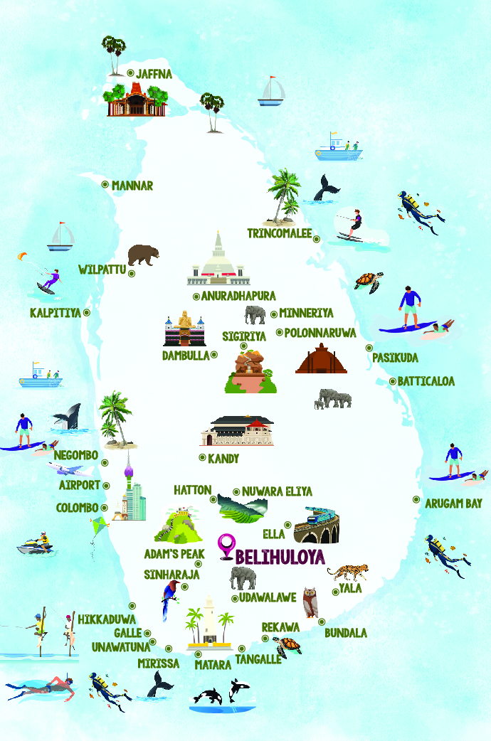 Map of Belihuloya